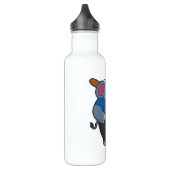 Elefant im Baseball mit Baseballschläger Edelstahlflasche (Links)