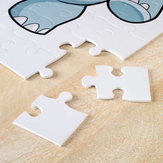 Elefant im Bowling mit Bowlingball Puzzle (Seite)