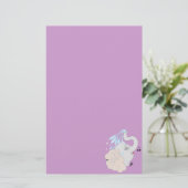 Elefant im Duschen-Briefpapier Briefpapier (Stehend Vorderseite)