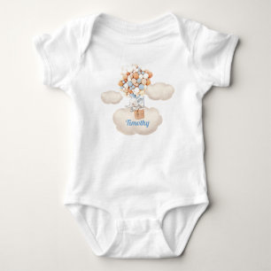 Elefant im Heißluftballon Baby-Body Baby Strampler