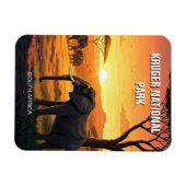 Elefant im Krüger Nationalpark Südafrika Magnet (Horizontal)