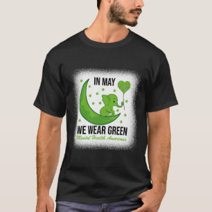 Elefant im Mai tragen wir Grün für geistige Gesund T-Shirt