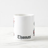 Elefant im Meer Blume Kaffeetasse (Mittel)