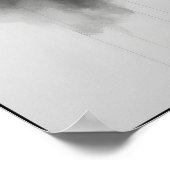 Elefant im Nebeln Abstrakt Poster (Ecke)