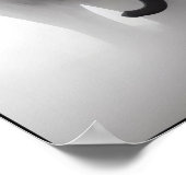 Elefant im Nebeln Abstrakt Poster (Ecke)