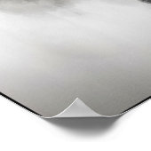 Elefant im Nebeln Abstrakt Poster (Ecke)