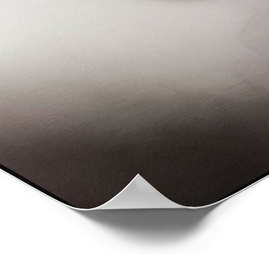 Elefant im Nebeln Abstrakt Poster (Ecke)