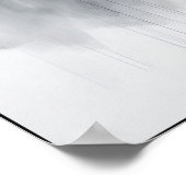 Elefant im Nebeln Abstrakt Poster (Ecke)