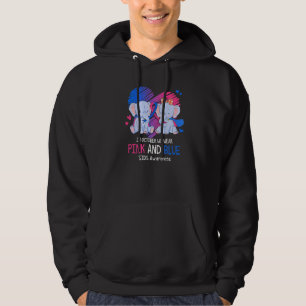 Elefant im Oktober tragen wir rosa und blaue SIDS  Hoodie