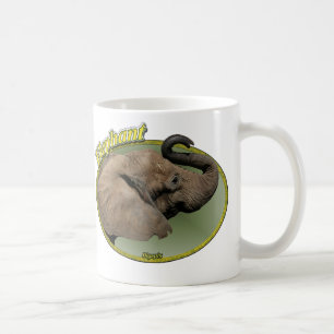 Elefant im Oval Kaffeetasse