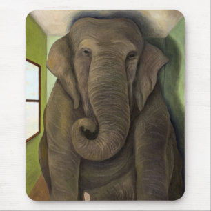 Elefant im Raum Mousepad