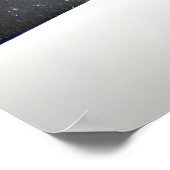 Elefant im schneebedeckten Berg | AI Art Poster (Ecke)