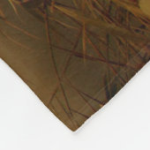 Elefant im Sonnenuntergang Fleecedecke (Ecke)