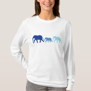 Elefant in Blau T-Shirt