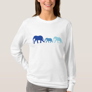 Elefant in Blau T-Shirt