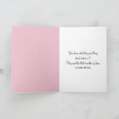 Elefant in Blume für Neugeborene Karte (Innenseite)