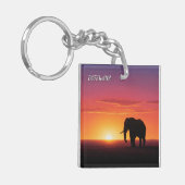 Elefant in Botswana Schlüsselanhänger (Vorderseite links)