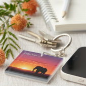 Elefant in Botswana Schlüsselanhänger (Vorderseite rechts)