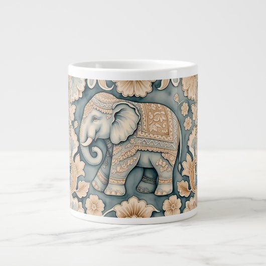 Elefant in der Batik Bloom Spezialität Tasse (Vorderseite)