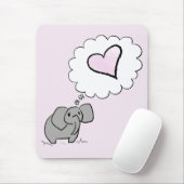 Elefant in der Liebe Mousepad (Mit Mouse)