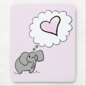 Elefant in der Liebe Mousepad (Vorne)