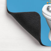 Elefant in der Toilette festgehalten Mousepad (Ecke)