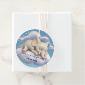 Elefant in der Wolkendusche Geschenkanhänger (Beispiel)