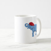 Elefant in einem Beret Kaffeetasse (VorderseiteRechts)