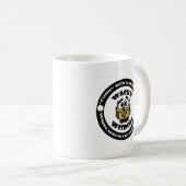 Elefant in einem dunklen Raum Kaffeetasse (VorderseiteRechts)