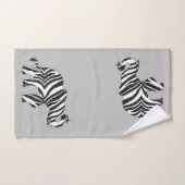 Elefant in einem Zebra-Muster Badhandtuch Set (Handtuch)