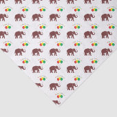 Elefant in einer Marsalafarbe Seidenpapier (Ausschnitt)