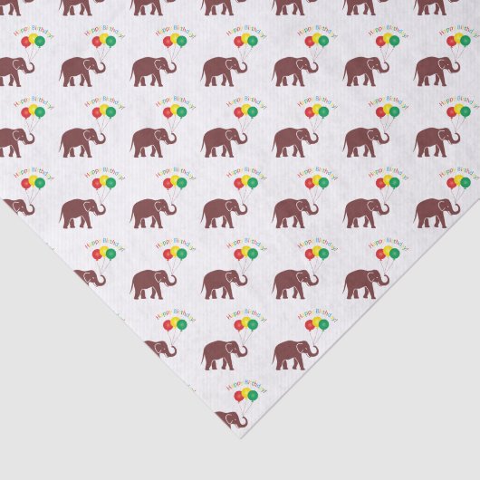 Elefant in einer Marsalafarbe Seidenpapier (Ausschnitt)