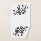Elefant in einer Zebra-Print Badhandtuch Set (Handtuch)