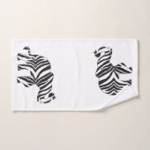 Elefant in einer Zebra-Print Badhandtuch Set (Handtuch)