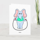 Elefant in Fitness mit Skipping rope.PNG Karte (Rückseite)
