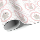 Elefant in Geburtstagshut Geschenkpapier (Rolleneckpunkt)