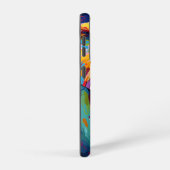 Elefant in lebhaften Farben gestrichen Samsung Galaxy Hülle (Rechte Seite)