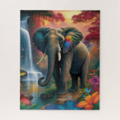Elefant in majestätischer Landschaft Jigsaw Puzzle (Vertikal)