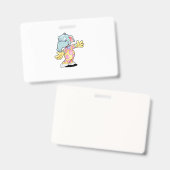 Elefant in Pajamas Ausweis (Vorder- & Rückseite)