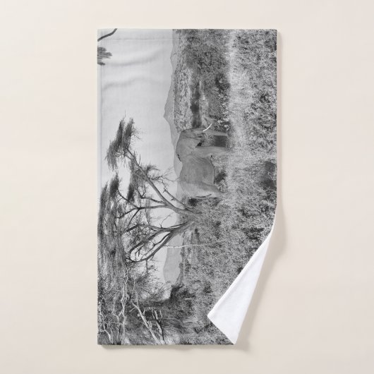 Elefant in Samburu Badhandtuch Set (Handtuch)