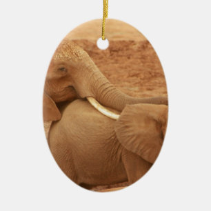 Elefant individuell personalisieren diy Jahrestage Keramik Ornament