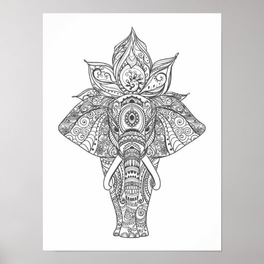 Elefant Inspiriert 3 Poster (Vorne)