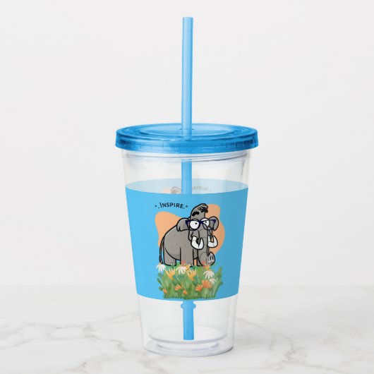 Elefant inspiriert acryltrinkbecher (Vorderseite)