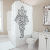 Elefant inspiriert duschvorhang (Beispiel)