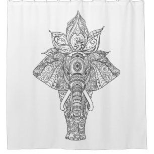 Elefant inspiriert duschvorhang