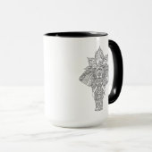 Elefant inspiriert tasse (VorderseiteRechts)