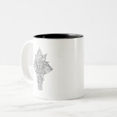 Elefant inspiriert zweifarbige tasse (Vorderseite Links)