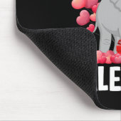 Elefant ist mein Valentinstag Frohen Valentinstag Mousepad (Ecke)