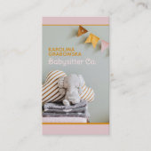 Elefant, Jagdfahne Babysitter Visitenkarte (Vorderseite)