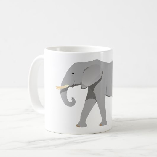 Elefant Kaffeetasse (Vorderseite Links)